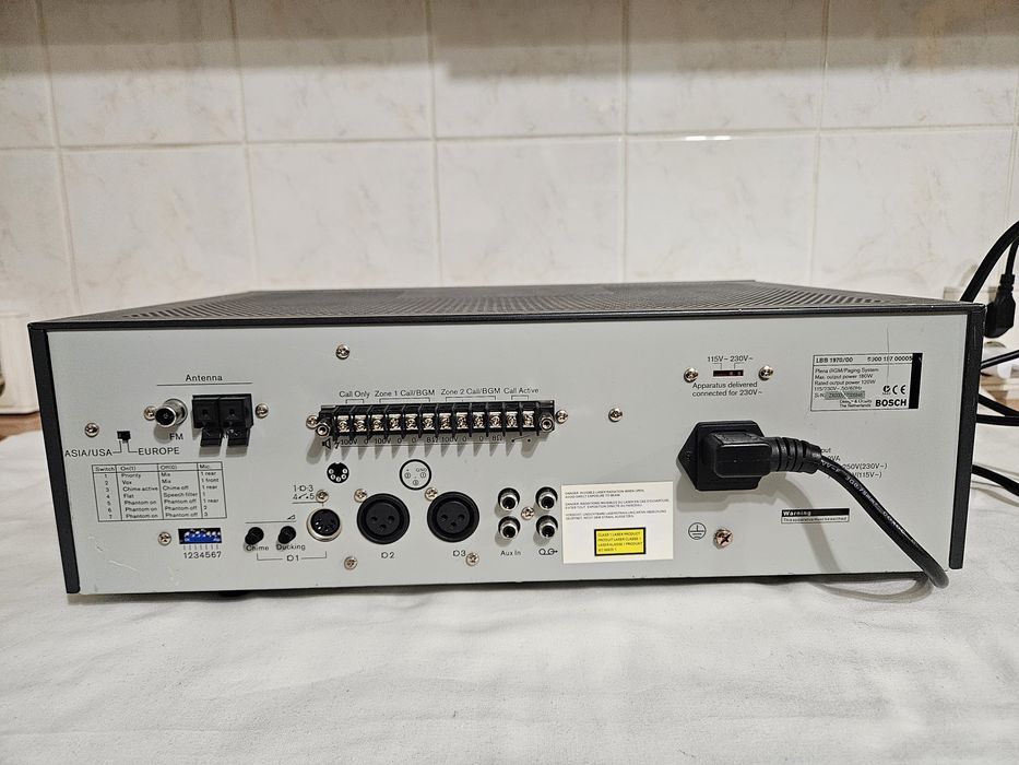 Amplificator Bosch LBB 1970/00 Plena bgm/paging system