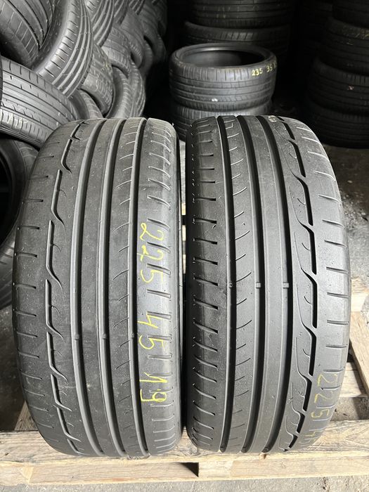2 anvelope vara  225/45/19 , Dunlop , 6.4 mm !