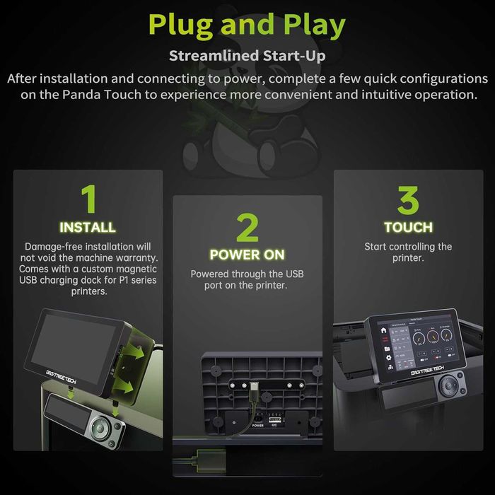 Ecran Tactil Inteligent Imprimante Bambu Lab BIGTREETECH Panda Touch