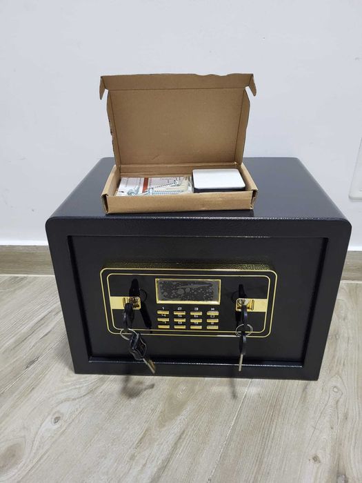 SEIF electronic digital L35xl25xH25cm, volum 22L, 10kg - NEGRU