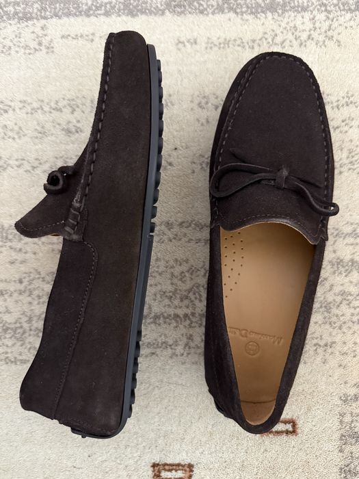 Mocasini maro piele intoarsa Massimo Dutti nr 39