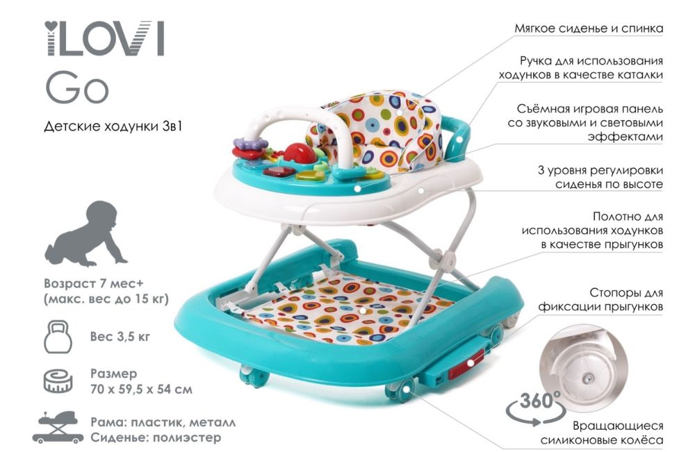 Продам ходунки ILovi