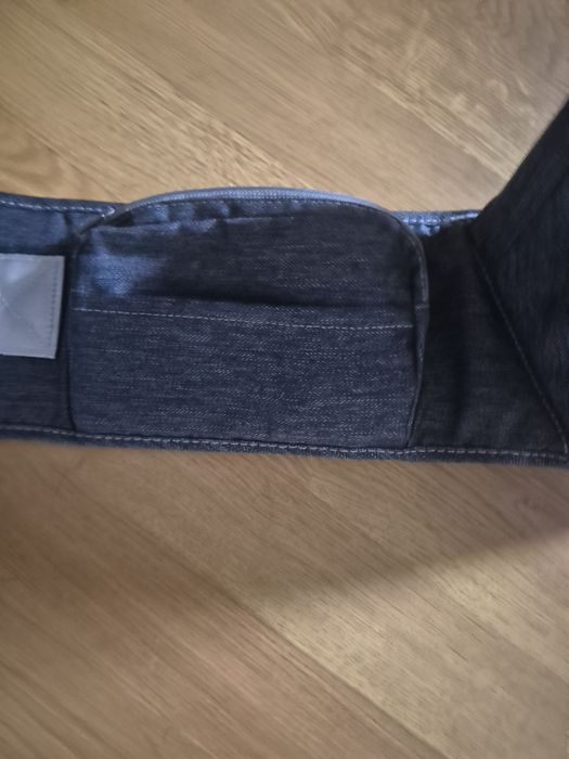 Centura suport port bebe tip borseta din denim