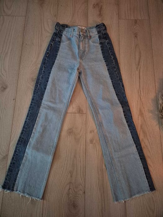 Blugi Mango dintr-o bucată / Two-Tone Denim MNG, mărimea 32 (XXS), noi fără etichetă