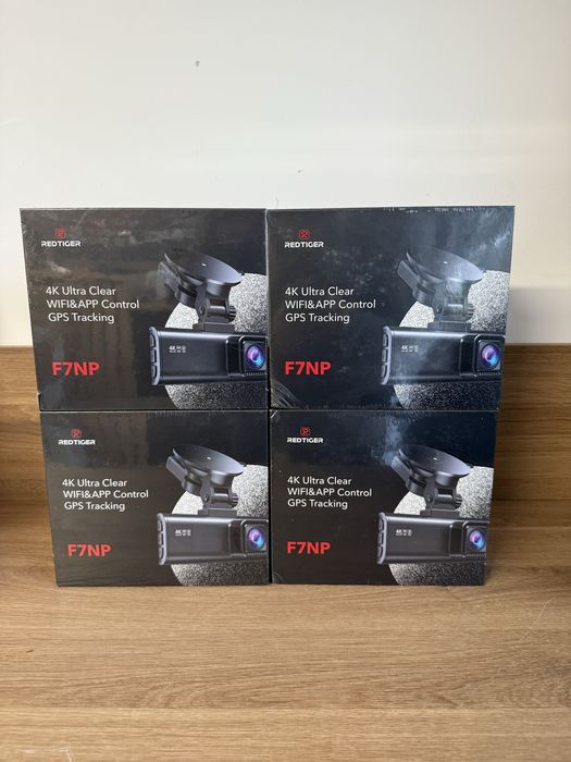 Camera Auto de Bord RedTiger F7NP Duala Fata/Spate, 4K GPS WiFi Bluetooth Aplicatie, Night Vision - Noua sigilata!
