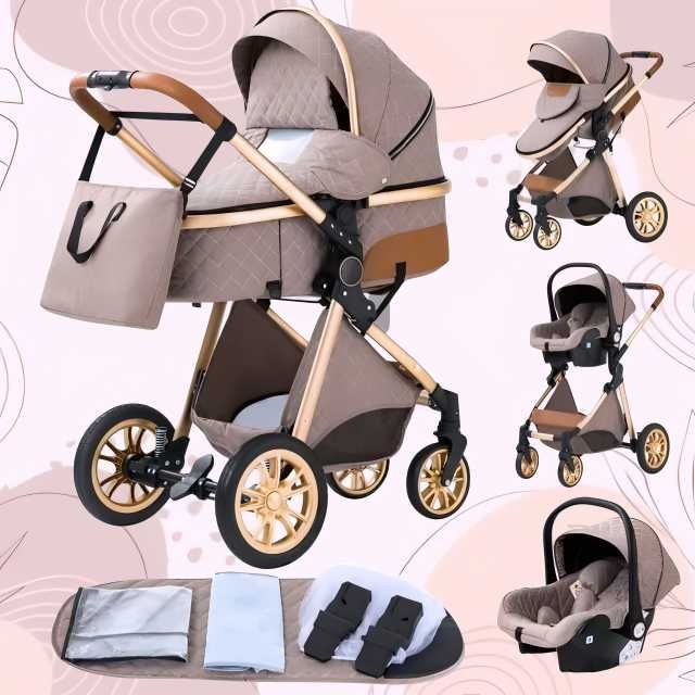 Carucior 3 in 1 NOU BEBE Bebelus Landou Copii Pliabil Smart + CADOU
