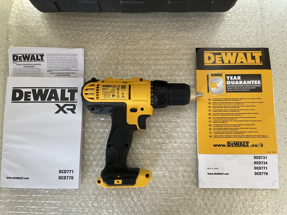 DeWALT Filetanta DCD 771 XR. Cu Valiza de Transport, Original, Nou !
