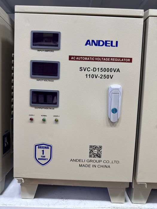 Стабилизатор SVC-D 15000V ANDELI 110~250v Оригинал Со склада
