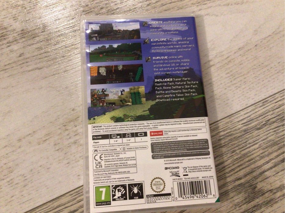 Mario Kart 8 Deluxe N.S. + Minecraft N.S. + Minecraft Legends Deluxe