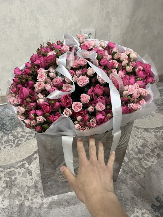 Большой букет цветы