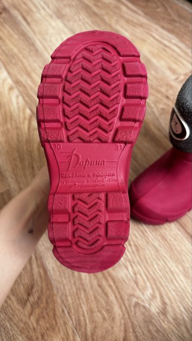 Резиновые сапоги для девочки