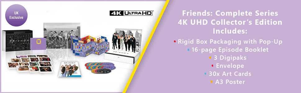 Friends: The Complete Series 4K UHD Blu-ray Boxset 30th Anniversary