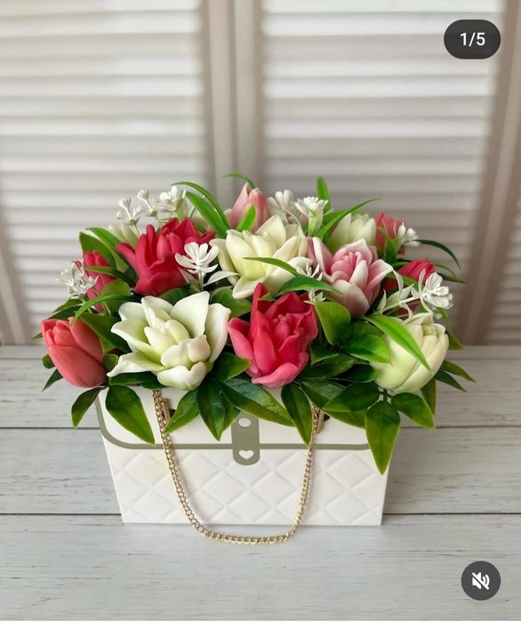 Букеты цветов из мыла!