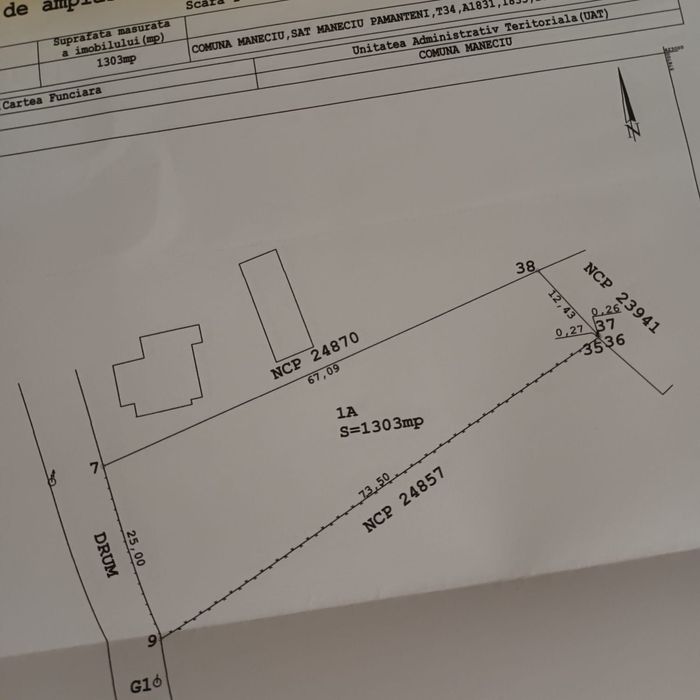 Vând teren intravilan Măneciu Pamanteni
