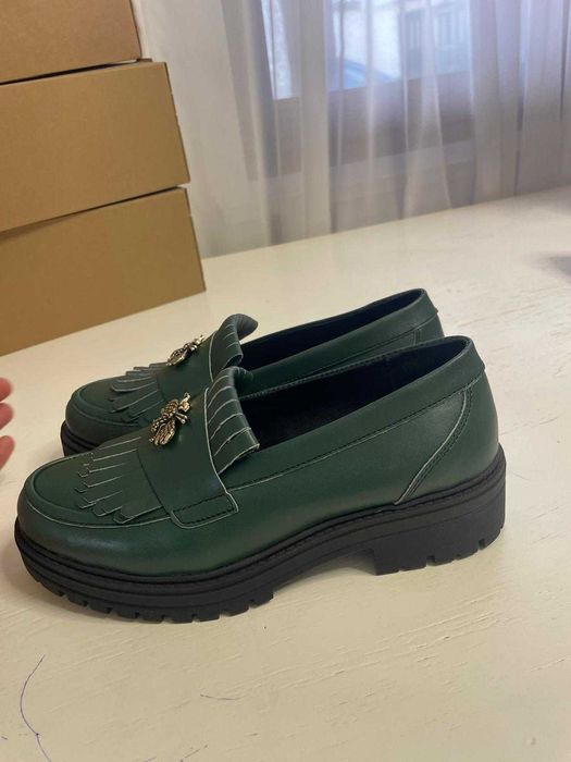 mocasini dama din piele naturala