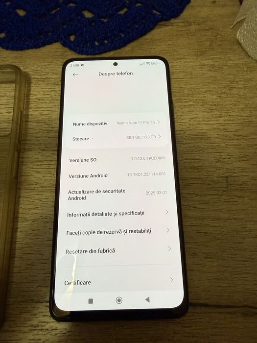 Xiaomi Redmi NOTE 11 PRO, 8GB RAM, 128GB, 5G, Blue