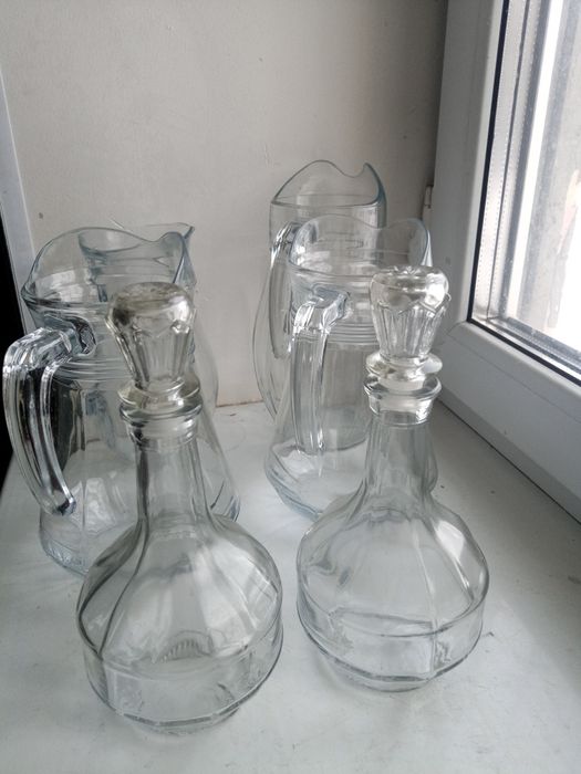 Графины стекляные