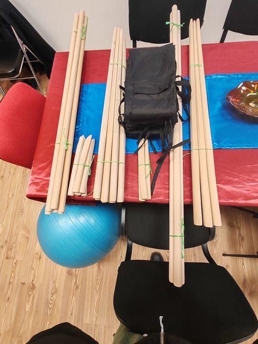 ДЪРВЕНИ Айкидо Оръжия– Катана, Джо И Танто + Калъф