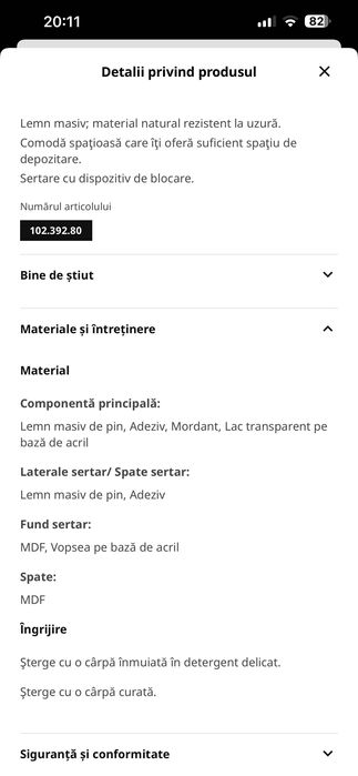 Comodă Ikea Alba