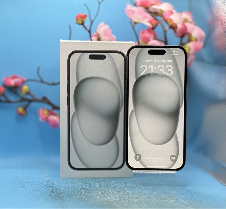 ПЕРФЕКТЕН! Apple iPhone 15, 128GB, 5G, Black