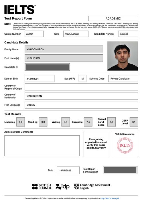 Подготовка к IELTS в индивидуальном формате (онлайн)