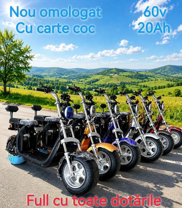 Scuter electric/Scuter Harley blu American