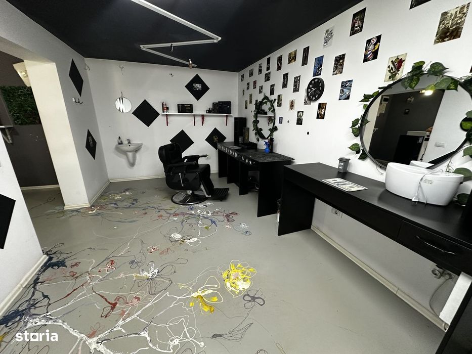 Spatiu Comercial stradal 46 mp, Zona Primaverii, dotat ca barber shop