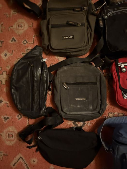 lot de borsete, puma albastra si alte modele sport etc