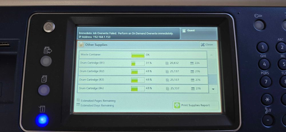 Multifunctional Xerox Workcentre 7220 color A3 - duplex automat