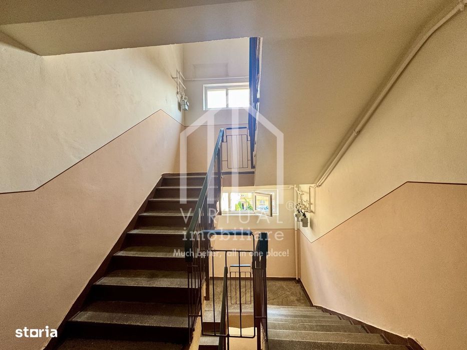 Apartament cu 2 camere, 44mp utili + 2 balcoane, boxa  - Zona Centrala