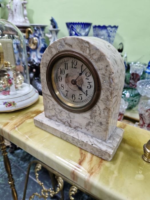 Стар рядък антикварен френски настолен часовник