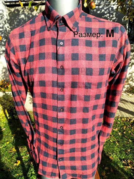 Мъжки ризи НОВИ класически с копчета - размер М и L