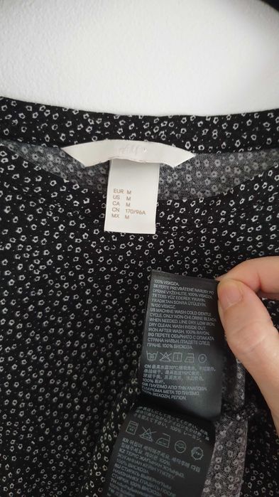 Bluza L H&M, din vascoza