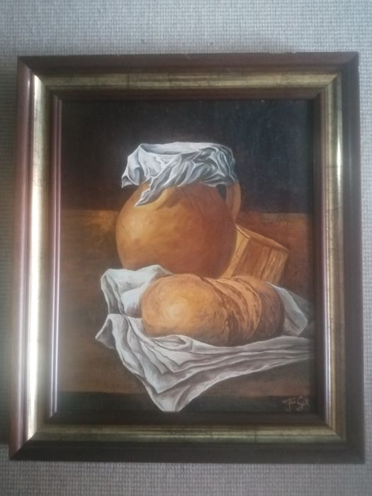 Маслена картина на платно, закупена от Испания.