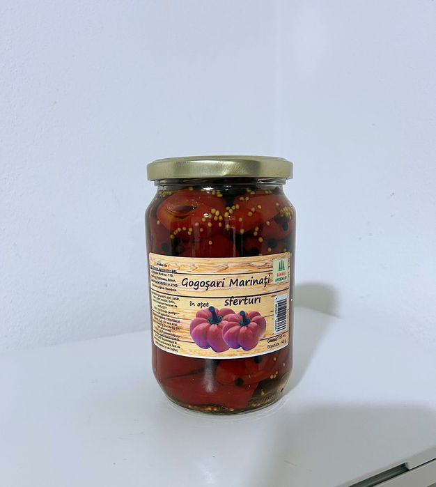 Murături: Gogoșari, Castraveți, Ardei iute, Murături asortate Roz