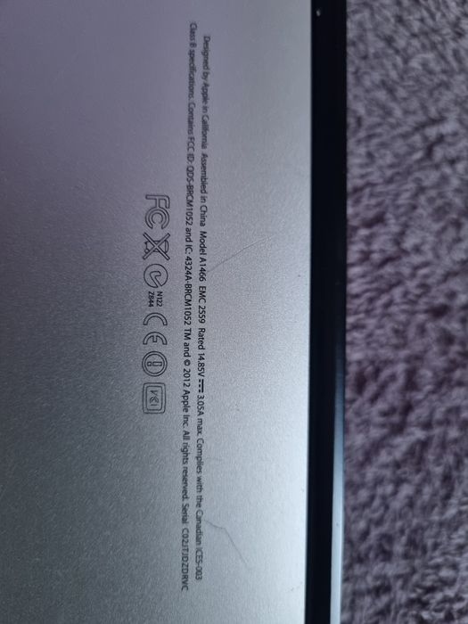 Macbook air 2012 defecte
