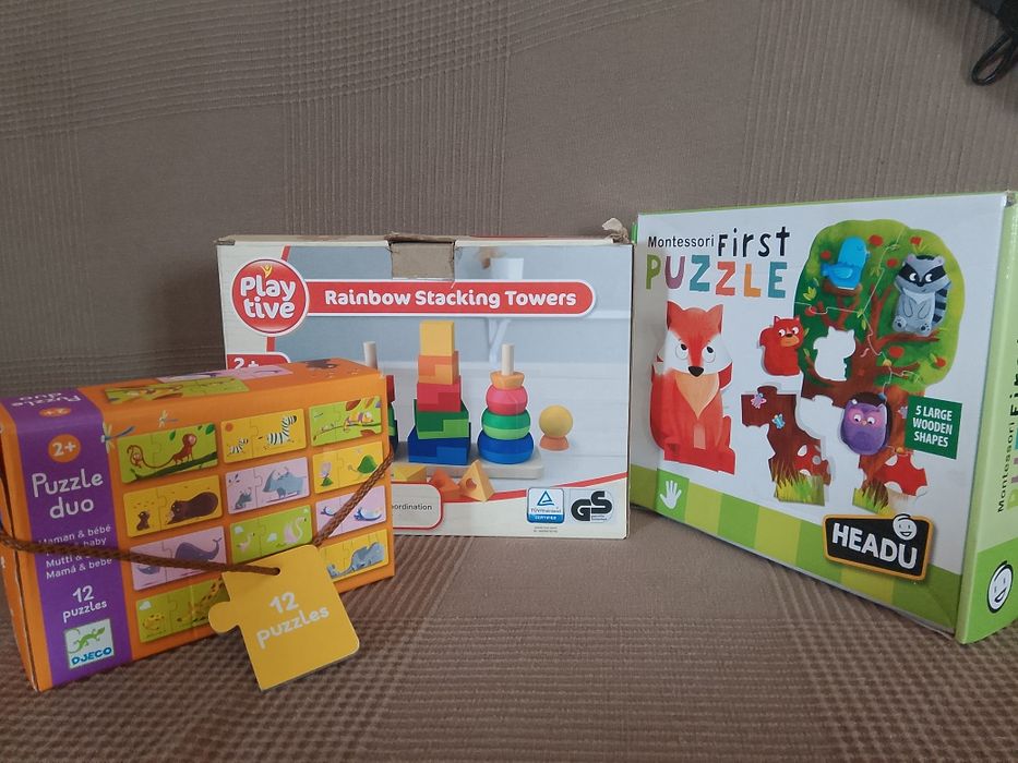 Пъзели, 2+ години, дърво