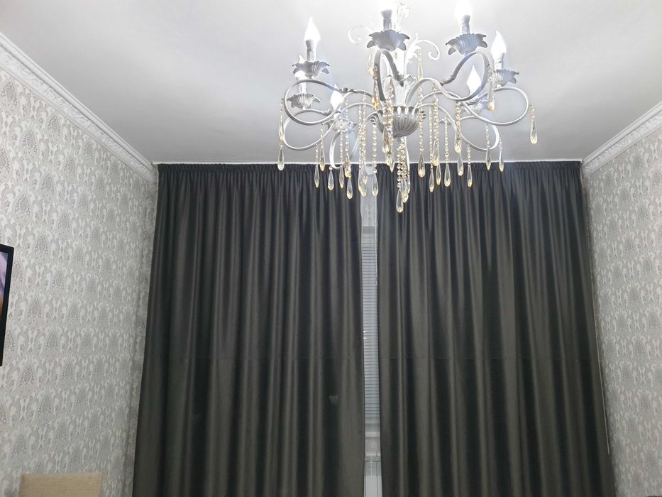 Комплект штор с тюльем