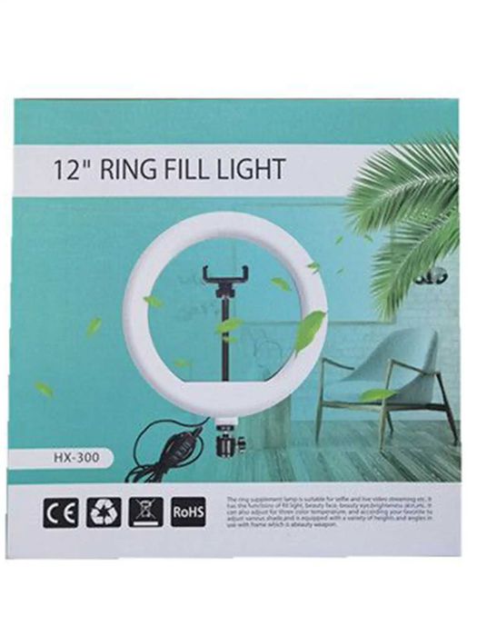 LED ринг лампа 12 инча с трипод и вградено дистанционно