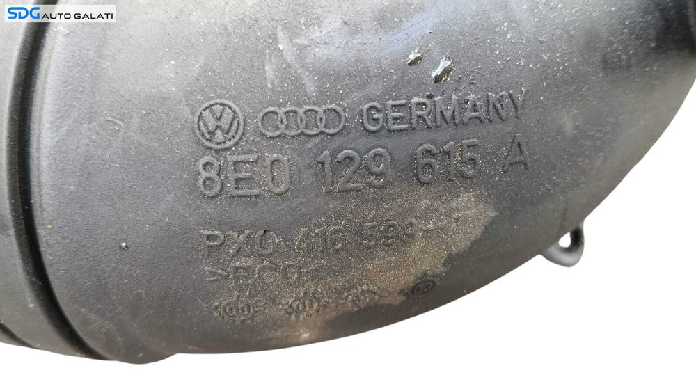 Furtun Conducta Admisie Carcasa Filtru Aer Turbo Turbina Turbosuflanta Audi A4 B6 2.0 TDI AVB 2001 - 2005 Cod 8E0129615A [M8378]