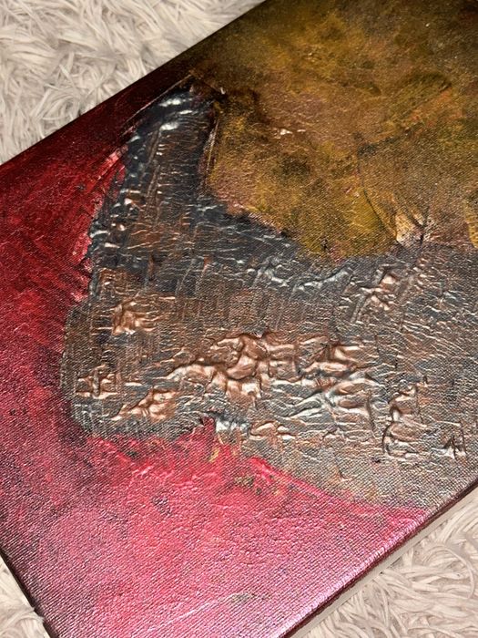 1/1 Ексклузивна абстрактна релефна картина - ръчно изработена от P.J.