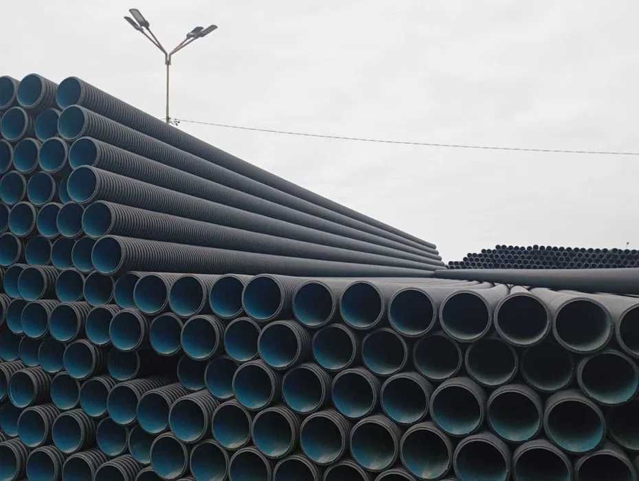 Труба гофрированная двухслойная SN8 диаметр 500мм, 6 метровые.