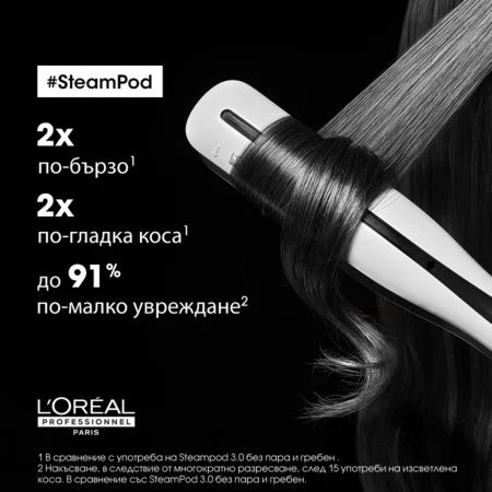 SteamPod 3.0 Loreal i Rowenta  Професионална преса за коса с пара за домашна употреба