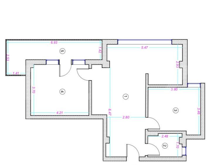 Apartament 3 camere, 66 mp, terasa, zona Donath