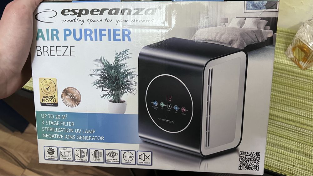 Esperanza Aparat de sterilizare cu lampă UV-C, purificare aer