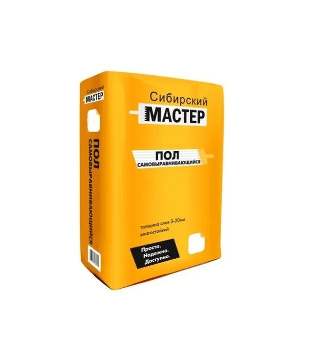 Пол самовыравнивающийся Сибирский мастер, 30 кг