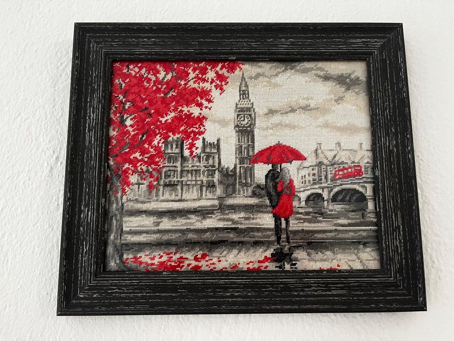 10броя гоблени Градовете на Милена стил -рамкирани