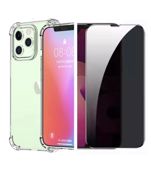 Husa Colturi Tari si Folie Sticla Iphone 14/15/16E/17 Pro Max Plus Air