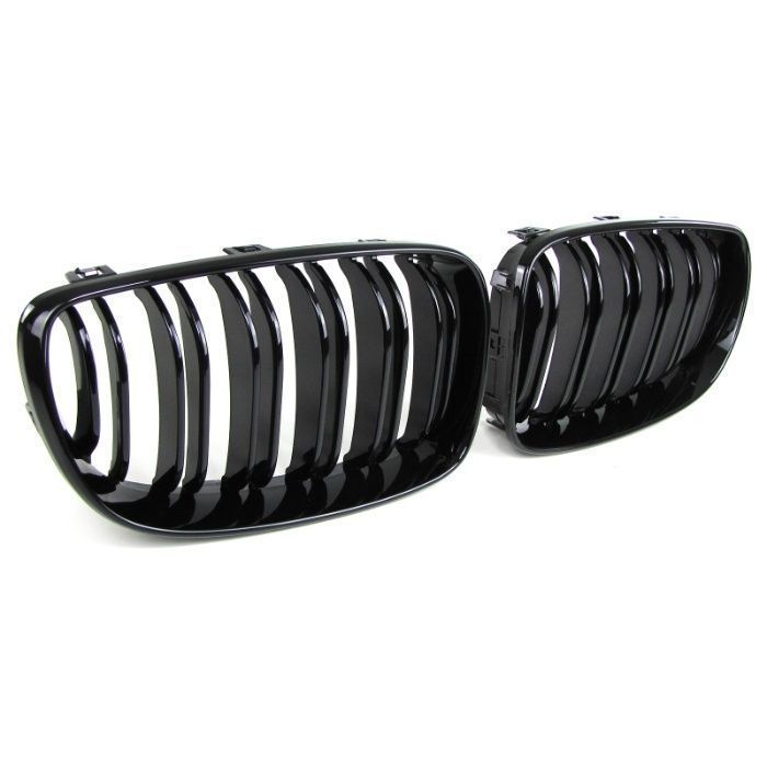Grile negre pentru BMW seria 1 E81 E82 E87 E88 simple duble mate lucioase