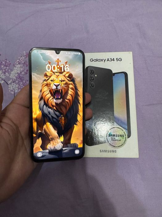 Samsung Galaxy A34 5G 6+6/128GB Black Igravoy Karobka Holati Ideal Zor